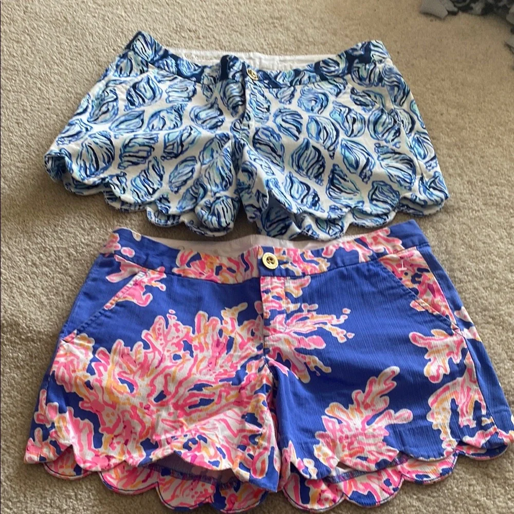 2 pair bundle lolly Pulitzer buttercup shorts - Picture 1 of 10
